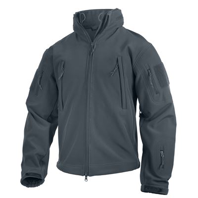 Giacca TACTICAL con cappuccio softshell GRIGIA