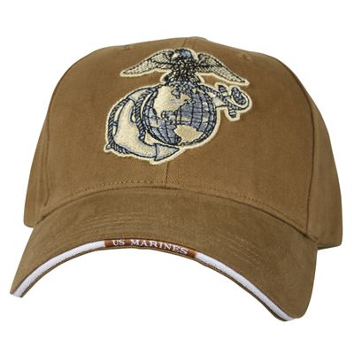 Cappellino da baseball con ricamo USMC COYOTE ROTHCO 9827 2