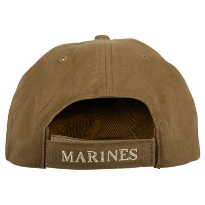 Cappellino da baseball con ricamo USMC COYOTE ROTHCO 9827 4