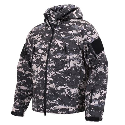 Giacca TACTICAL con cappuccio softshell DIGITAL URBAN