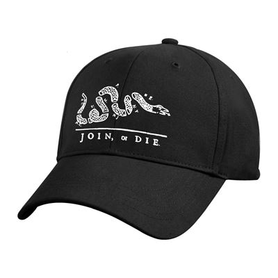 Cappellino da baseball JOIN OR DIE NERO
