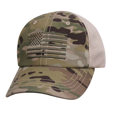 Cappellino da baseball con bandiera USA in rete MULTICAM®