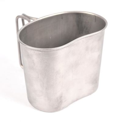 Abbeveratoio HOLANDSKÉ pieghevole con orecchie INOX usato Esercito olandese 998890 3