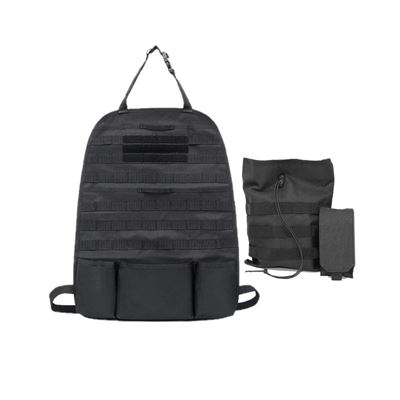 Pannello tattico MOLLE per auto da fissare allo schienale del sedile NERO