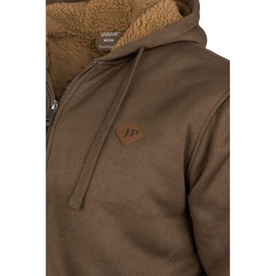 Felpa Yakka con cappuccio e pelliccia con zip MARRONE JACK PYKE JHOODYKCOY 4