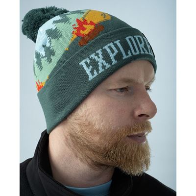 Cappello berretto lavorato a maglia con orso EXPLORE NOW BEAR PENTAGON K13060-BE 3