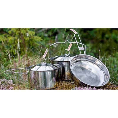 Set di pentole da campeggio in ACCIAIO INOSSIDABILE CAMPFIRE LARGE PRIMUS® P738001 2