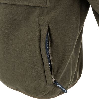Felpa con cappuccio in pile Hybrid Hoodie VERDE SPEERO SPHOODHYB 6