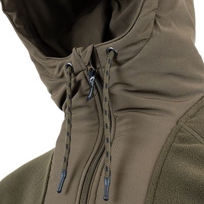 Felpa con cappuccio in pile Hybrid Hoodie VERDE SPEERO SPHOODHYB 5