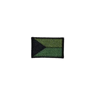 Toppa bandiera della Repubblica Ceca piccola VERDE (40 mm) VELCRO