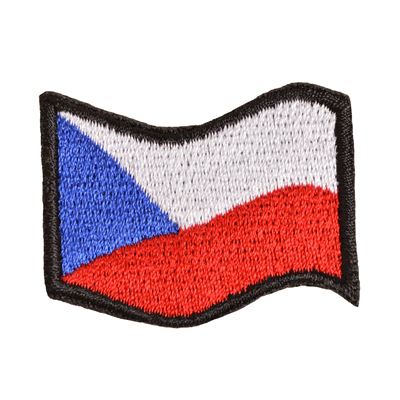 Toppa bandiera della Repubblica Ceca sventolante COLORATA