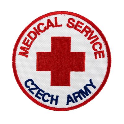Toppa MEDICAL SERVICE CZECH ARMY colorata VELCRO