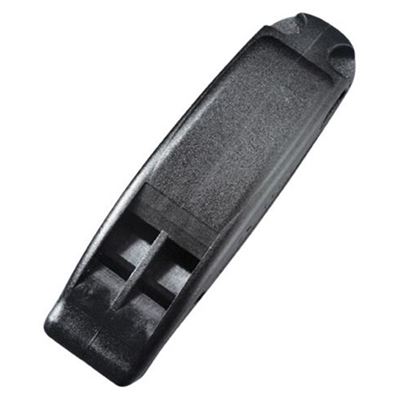 Fischietto DURAFLEX con clip in plastica NERO