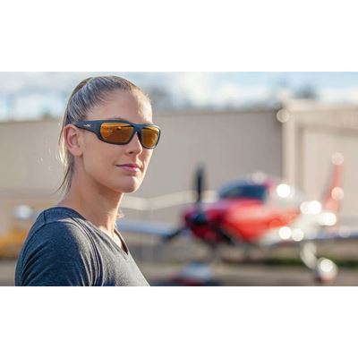 Occhiali da tiro WX OMEGA CAPTIVATE™ NERO montatura LENTI POLARIZZATE BRONZE WILEY X ACOME04-W 3