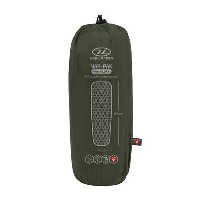 Materassino gonfiabile NAP-PAK PRIMALOFT VERDE HIGHLANDER AIR072-OG 6
