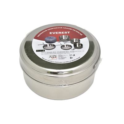 Set di pentole EVEREST in acciaio inossidabile, cinque pezzi con custodia ALB alb656 2