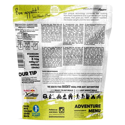 Pollo KORMA con riso basmati PORZIONE 110 g/400 g - piatto pronto disidratato ADVENTURE MENU AM203 2