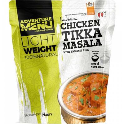 Pollo Tikka Masala con riso basmati PORZIONE 115 g/400 g - piatto pronto disidratato
