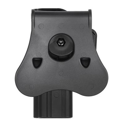 Fondina da cintura GLOCK in plastica DESTRA NERA AMOMAX AMX009-BK 3
