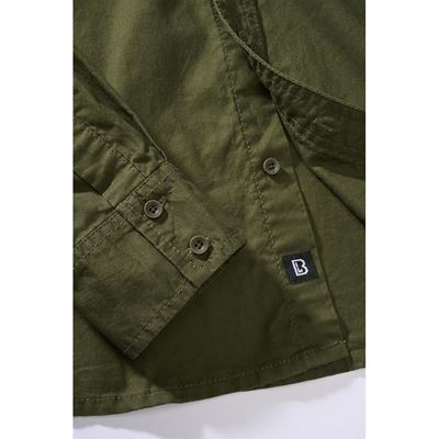 Camicia FLANELLA manica lunga VERDE BRANDIT 4030-1 4