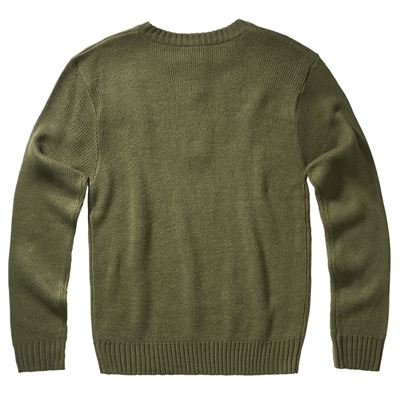 Maglione pullover Armee zip 3/4 VERDE BRANDIT 5028-1 2
