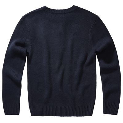 Maglione pullover Armee zip 3/4 NAVY BLU BRANDIT 5028-8 2