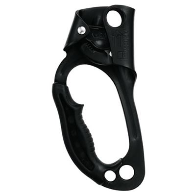 Bloccante per corda con impugnatura Petzl ASCENSION sinistro NERO