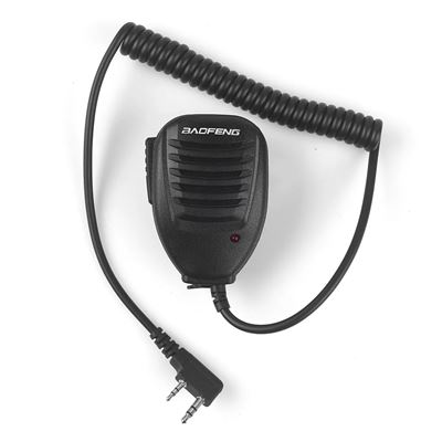 Microfono/altoparlante esterno Kenwood a 2 pin NERO BAOFENG BAOF008 2