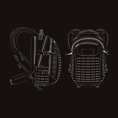 Zaino DRAGON EGG® MKII PenCott™ GREENZONE® DIRECT ACTION® BP-DEGG-CD5-PGZ 2