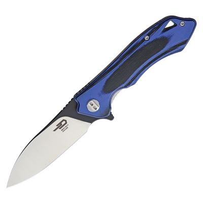 Coltello pieghevole BELUGA lama liscia BLU/NERO