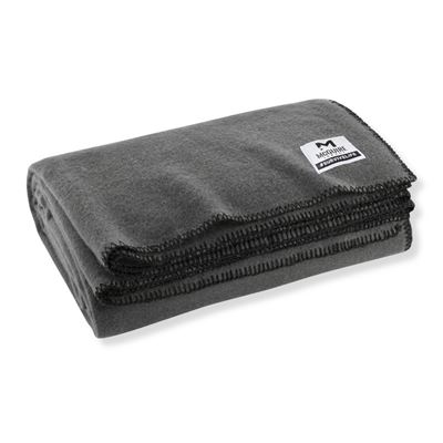 Coperta di lana con bordi rifiniti 160 x 230 cm GRIGIA