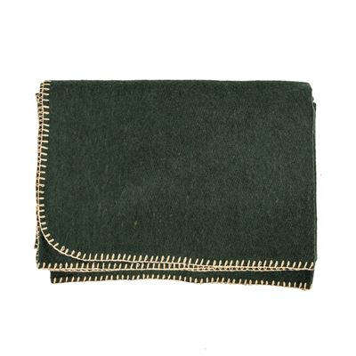 Coperta di lana US CADUCEUS con bordi rifiniti 160 x 225 cm VERDE McGuire Gear BK-266-OD 2