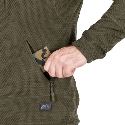 Felpa funzionale in pile ALPHA TACTICAL VERDE Helikon-Tex® BL-ALT-FG-02 7
