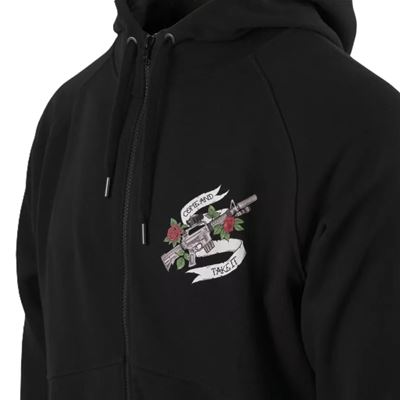 Felpa COME AND TAKE IT con zip e cappuccio NERO Helikon-Tex® BL-CTT-CB-01 11