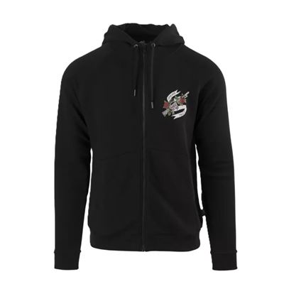 Felpa COME AND TAKE IT con zip e cappuccio NERO Helikon-Tex® BL-CTT-CB-01 2