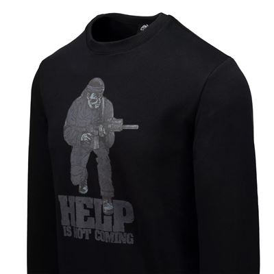 Felpa HELP IS NOT COMING NERA Helikon-Tex® BL-HIN-CB-01 2
