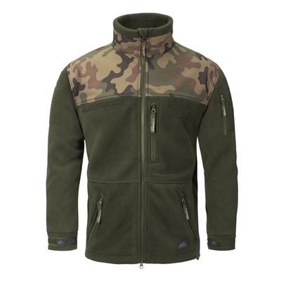 Giacca INFANTRY in pile VERDE/WOODLAND POLACCO Helikon-Tex® BL-INF-HF-18 2