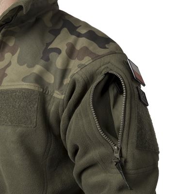 Giacca INFANTRY in pile VERDE/WOODLAND POLACCO Helikon-Tex® BL-INF-HF-18 5