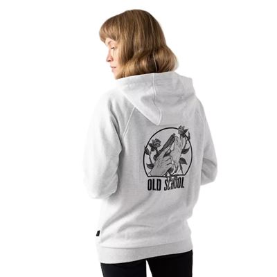 Felpa OLD SCHOOL con zip e cappuccio GRIGIO CHIARO MELANGE Helikon-Tex® BL-ODS-CB-2G 6