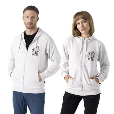 Felpa OLD SCHOOL con zip e cappuccio GRIGIO CHIARO MELANGE Helikon-Tex® BL-ODS-CB-2G 2