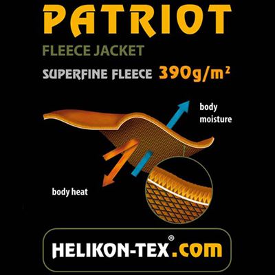 Giacca PATRIOT Heavy fleece NERO Helikon-Tex® BL-PAT-HF-01 3