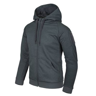 Felpa con cappuccio URBAN TACTICAL HOODIE NERO/GRIGIO MELANGE