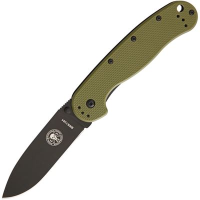 Coltello pieghevole AVISPA lama liscia VERDE