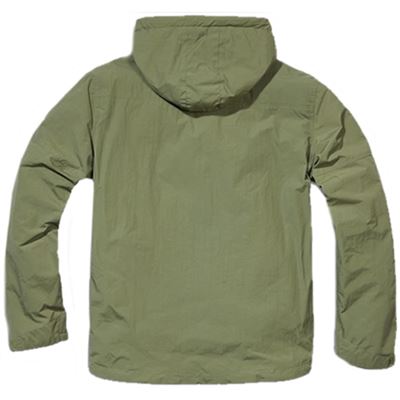 Giacca a vento con cappuccio WINDBREAKER VERDE BRANDIT 3001-01B 2