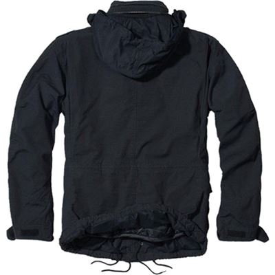 Giacca a vento con cappuccio WINDBREAKER NERA BRANDIT 3001-02A 2