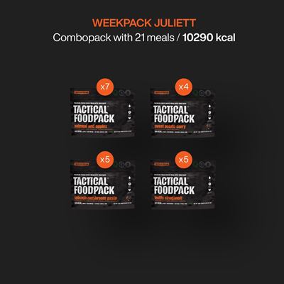 Cibo disidratato 21 porzioni WEEKPACK JULIETT TACTICAL FOODPACK C0018 5
