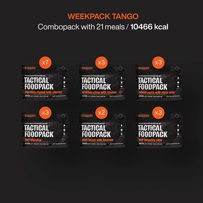 Cibo disidratato 21 porzioni WEEKPACK TANGO TACTICAL FOODPACK C0019 5