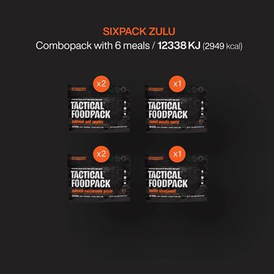 Cibo disidratato 6 porzioni SIXPACK ZULU TACTICAL FOODPACK C0022 2