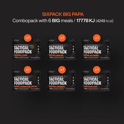 Cibo disidratato 6 porzioni SIXPACK BIG PAPA  C0023 2