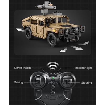 Kit di costruzione HUMVEE con telecomando - 628 pezzi  C51202W 3
